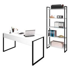Imagem de Conjunto Escrit rio Mesa 150 E Estante Studio Industrial M18