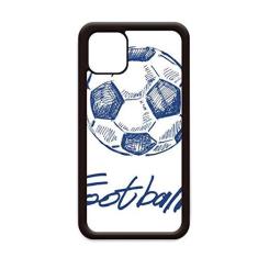 Imagem de Capa simples de desenho animado de futebol azul para iPhone 11 Pro Max para Apple Mobile Case Shell