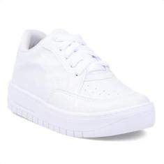 Imagem de Tênis Feminino Infantil Com Recortes Casual Cano Baixo Moda-Feminino