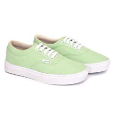 Imagem de Tenis Casual Feminino Lona Tom Pastel Conforto Estilo e Delicadeza Use Com Tudo Antiderrapante-Feminino