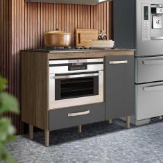 Imagem de Balcão de Cozinha para Cooktop 4 Bocas e Forno - Flow Shop JM