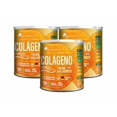 Imagem de Kit Com 03 - Colágeno Verisol + Ácido Hialurônico Sabor Tangerina 250g