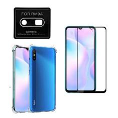 Imagem de Kit Proteção 3x1 Capa e Película 3d 9d Compatível Xiaomi Redmi 9A(Capinha Anti Impacto + Película 3D 9d + Película Câmera)