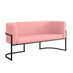 Imagem de Sofá 2 Lugares Veludo para Recepção com Base Reforçada  Balaqui - Bala