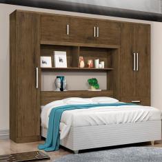 Imagem de Guarda-Roupa Casal Modulado Cancun 6 Portas 3 Gavetas Jequitibá - J&a Móveis