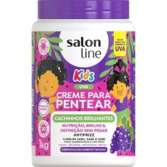 Imagem de Creme Pentear Salon Line Cachinhos Kids Cheirinho Uva 1kg