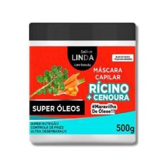 Imagem de Máscara Hidratante Capilar Rícino Nutrição Intensa 500G - Sallon Linda