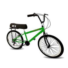 Imagem de Bicicleta aro 24 com banco de mobilete 6 marchas tipo bmx vd