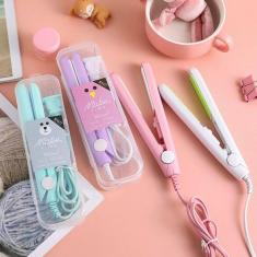 Imagem de Mini Chapinha Prancha Bolsa Portátil Cabelo Bivolt 110 - 220