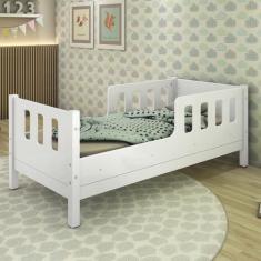 Imagem de Cama Infantil Casinha Moldura De Parede Love Madeira E Branco - Casah