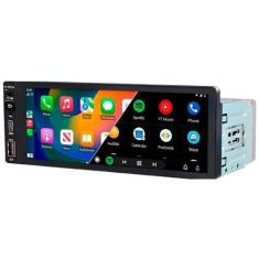Imagem de Central Multimídia 1Din Carplay Android Auto e Espelhamento  - H-Tech