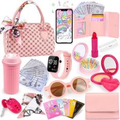 Imagem de Bolsa de brinquedos Oisacirg Play para meninas com maquiagem fingida, 