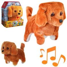 Imagem de Cachorrinho Pelúcia Movimento Late E Anda Diversão Dog Toy - Art Brink