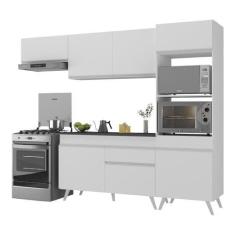 Imagem de Armário de Cozinha Compacta 252cm Veneza Multimóveis V3690 Branco