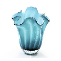 Imagem de Vaso  Esmeralda Em Cristal Murano -são Marcos