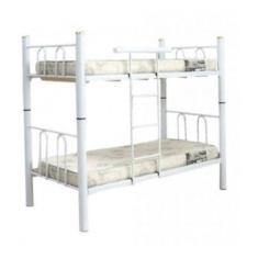 Imagem de Beliche Solteiro Branca De Ferro Tubular Com Escada Marcheli