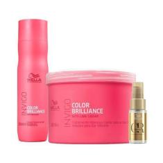 Imagem de Kit Wella Pro Inv Brilliance Sh 250 E Masc 500 E Oil 30 - Wella Profes