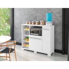 Imagem de Balcao De Cozinha Quenia Branco Casa Mobilia