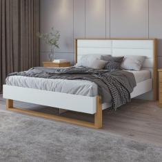 Imagem de Cama Queen 160cm com LED Freetown Móveis Lopas