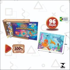 Imagem de Quebra Cabeça Animais do Oceano 96 Peças MDF - Paper Toy