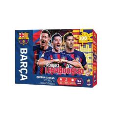 Imagem de Quebra-Cabeça Colecionável Lewandowski Barça 100 Peças Mimo Toys - 252