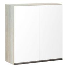 Imagem de Armário 70cm 2 Portas Luci Legno Crema C/Branco Polar