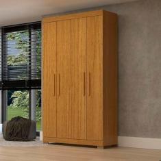 Imagem de Guarda-roupa Solteiro 109,80cm 4 Portas 100% Mdf Papoulas Espresso Móveis Cinamomo