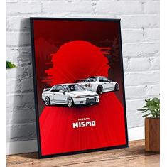 Imagem de Quadro decorativo Poster GTR R32 Skyline Carro Nissas Arte