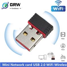 Imagem de Grwibeou mini placa de rede usb 2.0 adaptador sem fio wi fi rede lan cartão 150mbps 802.11 ngb