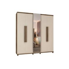 Imagem de Guarda-Roupa Munique C/Espelho Freijó Com Off White  Rv Móveis