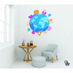 Imagem de Adesivo De Parede Internet Globo Web