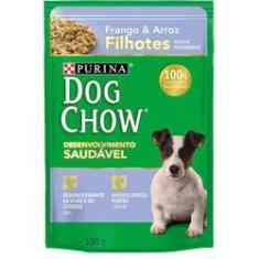 Imagem de Ração Úmida Dog Chow Sachê para Cães Filhotes de Raças Pequenas sabor Frango 100g