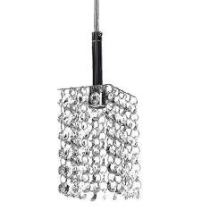 Imagem de Lustre Pendente Quadrado Clearcast Cristal Legitimo Maravilhoso