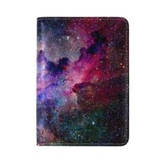 Imagem de My Daily Colorful Galaxy Star e Nebulosa Universo capa protetora de couro para passaporte
