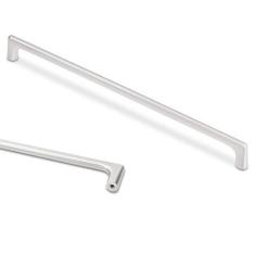 Imagem de BUKOBYHE Pacote com 6 puxadores de armário de 320 mm (12-5/8 pol.) Puxadores de armário de cozinha de níquel acetinado escovado puxadores de gaveta ferragens de armário sólidas