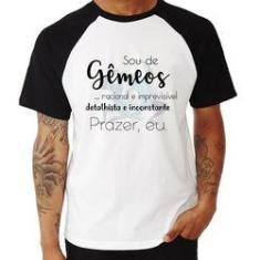 Imagem de Camiseta Raglan Sou De Gêmeos - Foca Na Moda