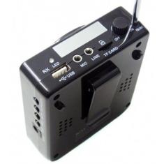 Imagem de Amplificador de Voz Megafone com Microfone e Rádio FM para Professores K8 