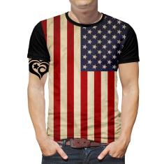 Imagem de Camiseta dos Estados Unidos PLUS SIZE EUA US Masculina Blusa