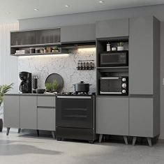 Imagem de Armário de Cozinha Completa 300cm Cinza Nice Madesa 08