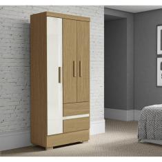 Imagem de Guarda Roupa Coimbra 3 Portas 2 Gavetas Atacama Off White - Aramóveis