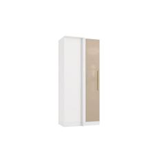 Imagem de Guarda-roupa De Canto Reto Kappesberg Adapt Branco/macadâmia