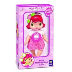 Imagem de BONECA BABY MORANGUINHO QUE CANTA - 30 CM - MIMO BRINQUEDOS - MORANGUINHO