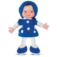 Imagem de Boneca Little Baby Fashion Azul 28 cm Antialérgica