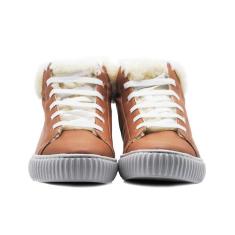 Imagem de Tênis Casual Feminino Forrado em Pelinhos com Cadarço e Sola Borracha-Feminino