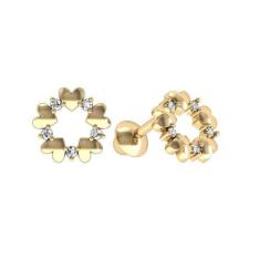 Imagem de Brinco coraçãozinho ouro 18k k086k110 - Fabjoias