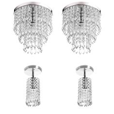 Imagem de Kit 2 Lustre Cristal Acr.Manucrillic + 2 Lustre Clearcrillic