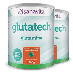 Imagem de Kit 2 Glutatech Glutamina 300g Sanavita