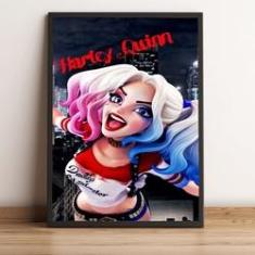 Boneco Flexível Batman + Boneca Arlequina Harley Quinn dc