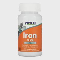 Imagem de Ferro Iron 18mg 120caps Now Foods