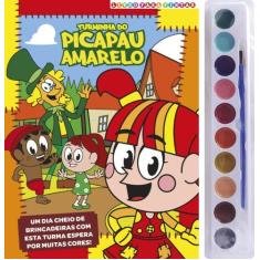 Imagem de Livro para Colorir Sítio do Picapau Amarelo com Aquarela